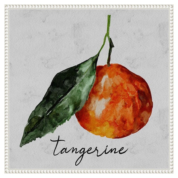 Amanti Art Summertime Citrus III by Regina Moore 22 in. W x 22 in. H Canvas Float Frame in White