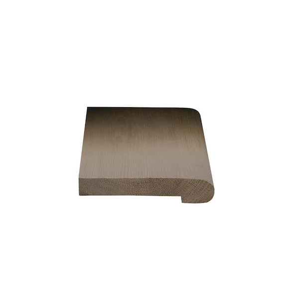 ASPEN FLOORING Tormund 1/2 in. Thick x 2-3/4 in. Width x 78 in. Length Flush Stair Nosing European White Oak Hardwood Trim