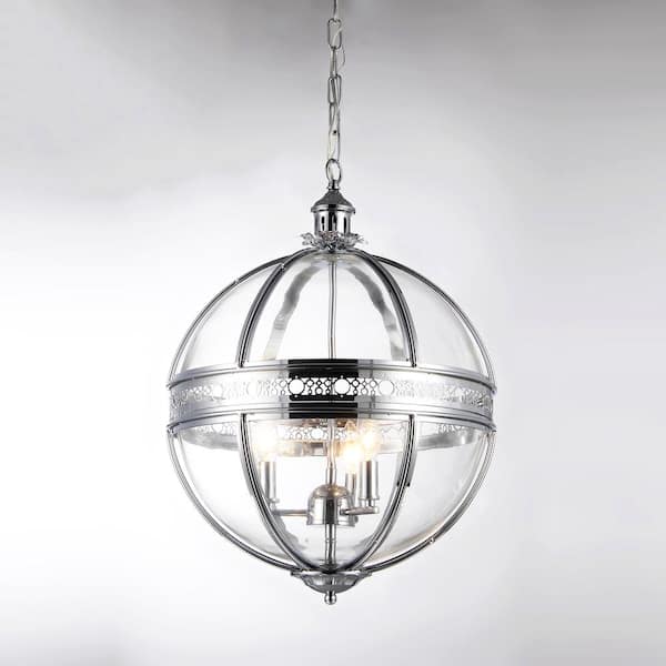 Warehouse of Tiffany Olsen 20 in. 3-Light Indoor Black Chandelier with Light Kit
