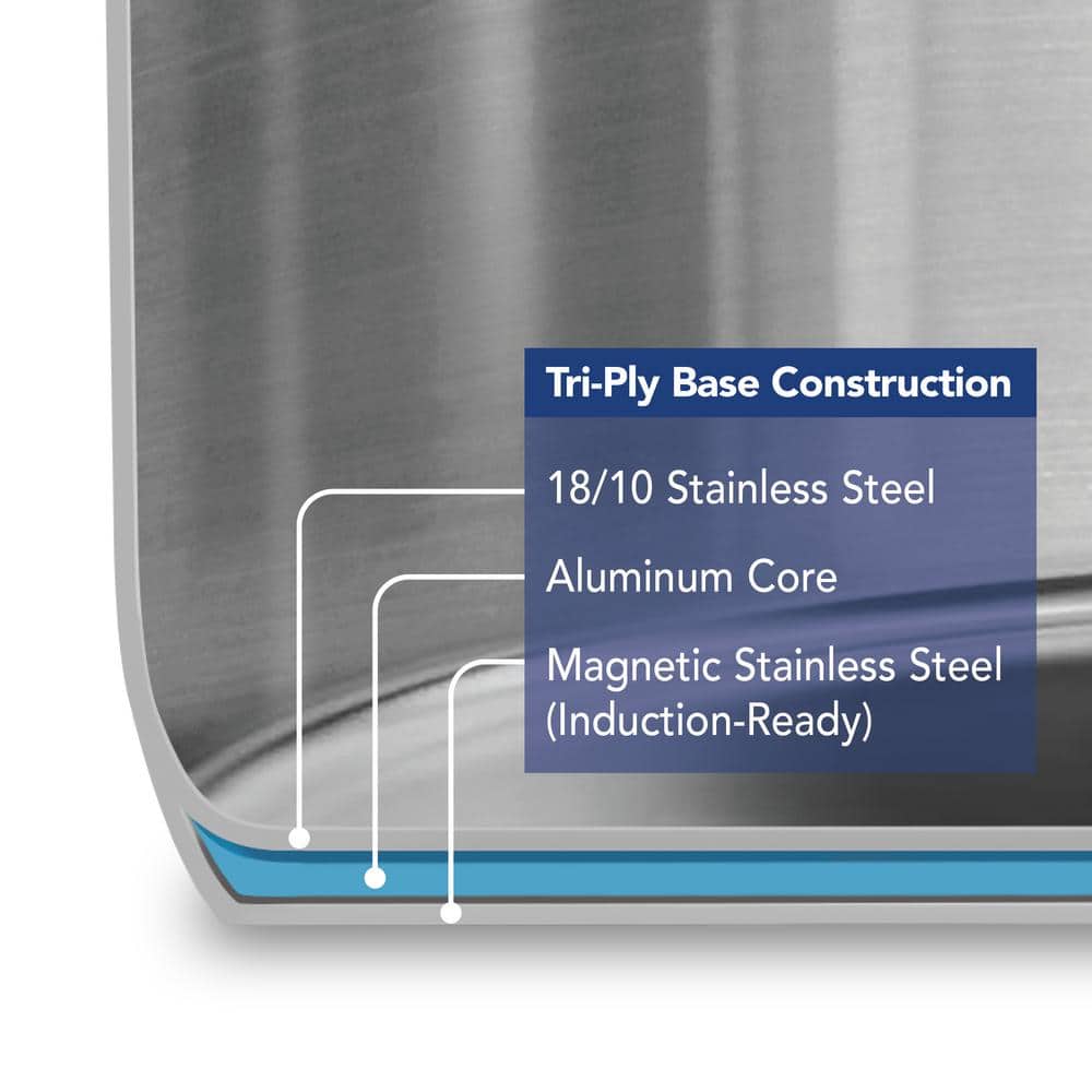 16 Qt Stainless Steel Stock Pot with Lid