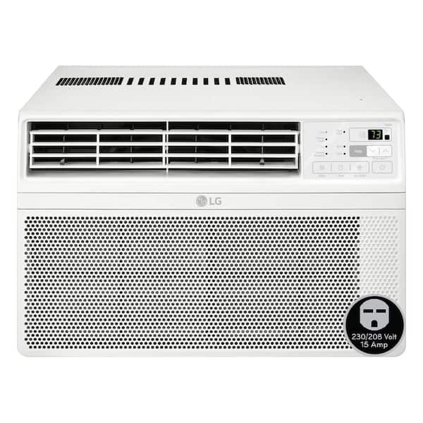 18,000 BTU 230/208-Volt Window Air Conditioner Unit Cools 1000 sq. ft. with Remote, Dehumidifier and in White