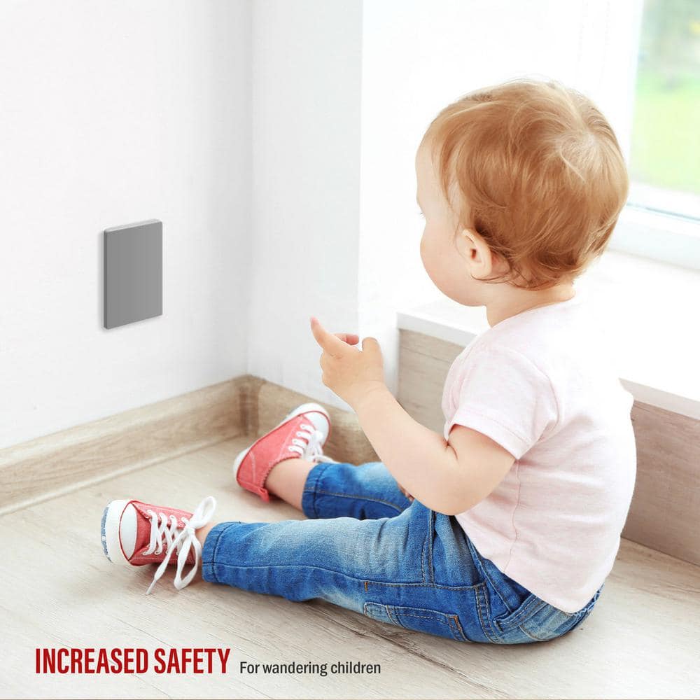Gray Plastic Screwless 1-Gang Blank Wall Plate Cover
