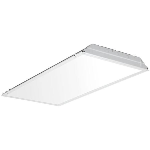 Lithonia Lighting 2GTL4 41.2-Watt Flush White Integrated LED Battery Pack Troffer