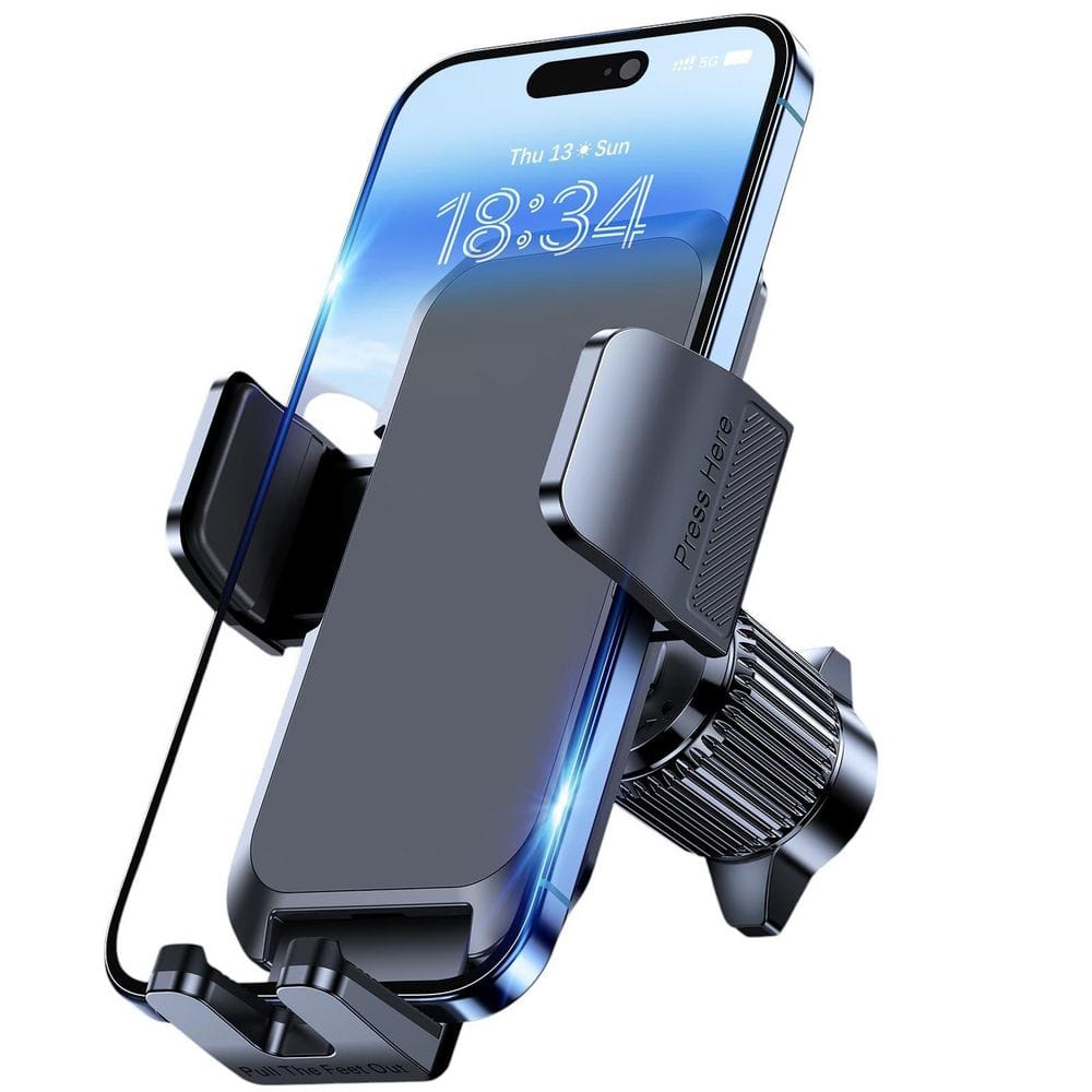 Super Stable Car Phone Mount with Metal Hook Clip, 360° Rotation and 1-Button Release for iPhone, Samsung and More price history on PriceWatchPro