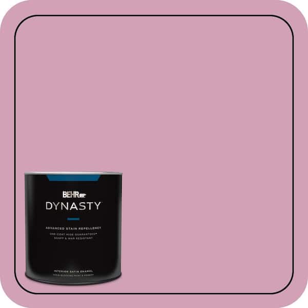 BEHR DYNASTY 1 qt. #M130-4 Raspberry Smoothie Satin Enamel Interior Stain-Blocking Paint & Primer