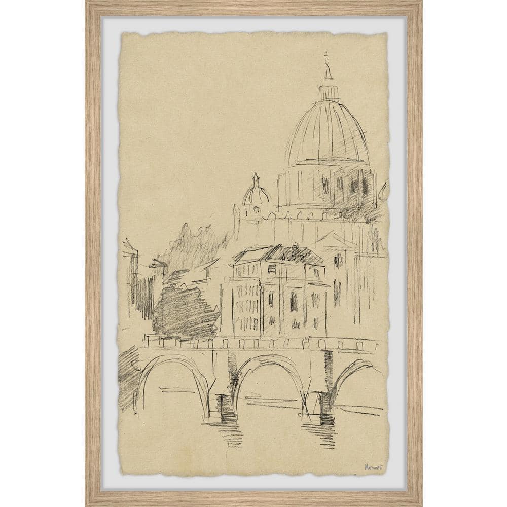 St. Peter Cathedral Sketch by Marmont Hill Framed Architecture Art Print 18