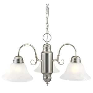 Millbridge 3-Light Satin Nickel Chandelier