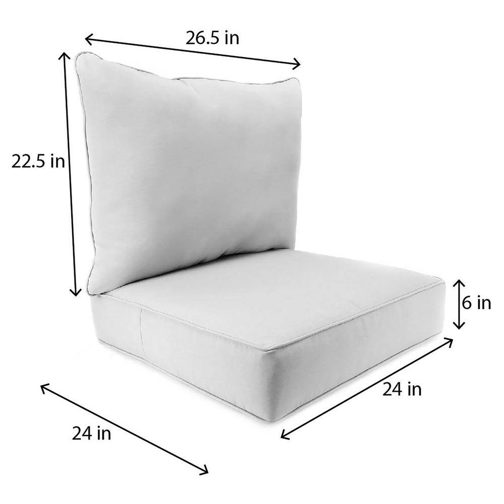 Sunbrella Cocoa Brown Deep Seating Chair Cushion Set
