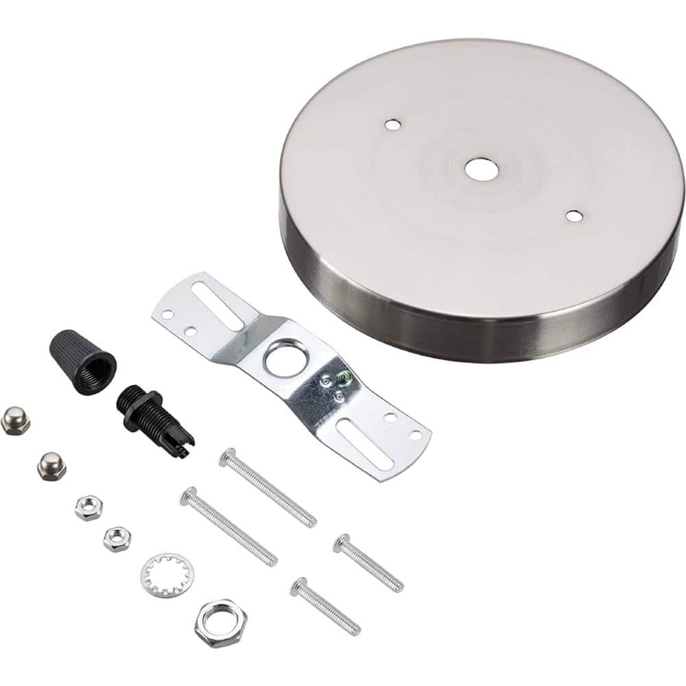 5-1/8 in. Dia and 7/16 in. Center Hole, Brushed Nickel Finish, Chandelier F