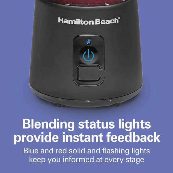 Hamilton Beach Blend Now 16 oz. Single Speed Aqua Cordless Portable Blender  with Travel Lid 51182 - The Home Depot