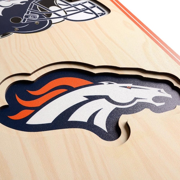 Logo Brands NFL Premium Bleacher Cushion- Denver Broncos