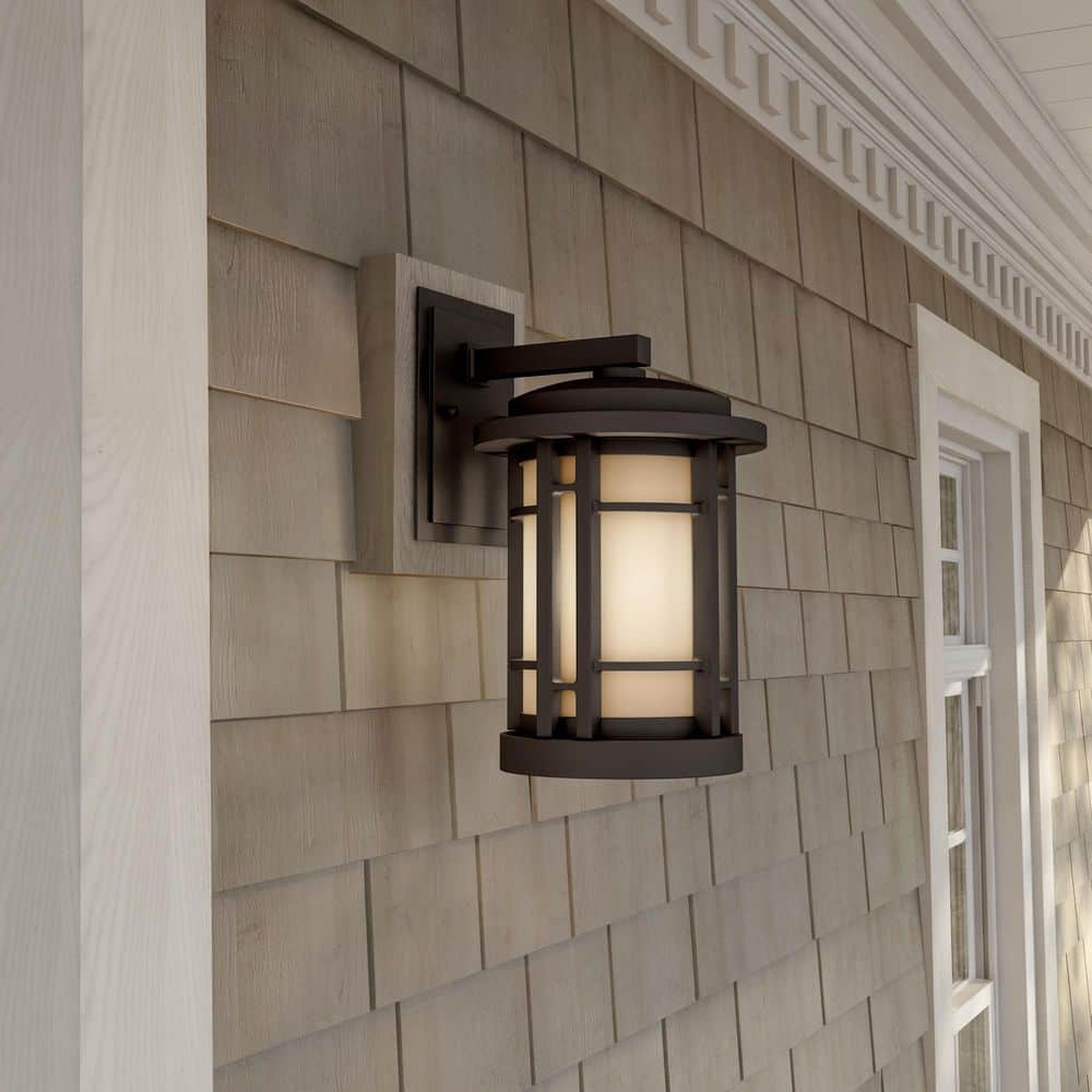 Burnished Bronze 11.5" LED Mission Style Wall Lantern