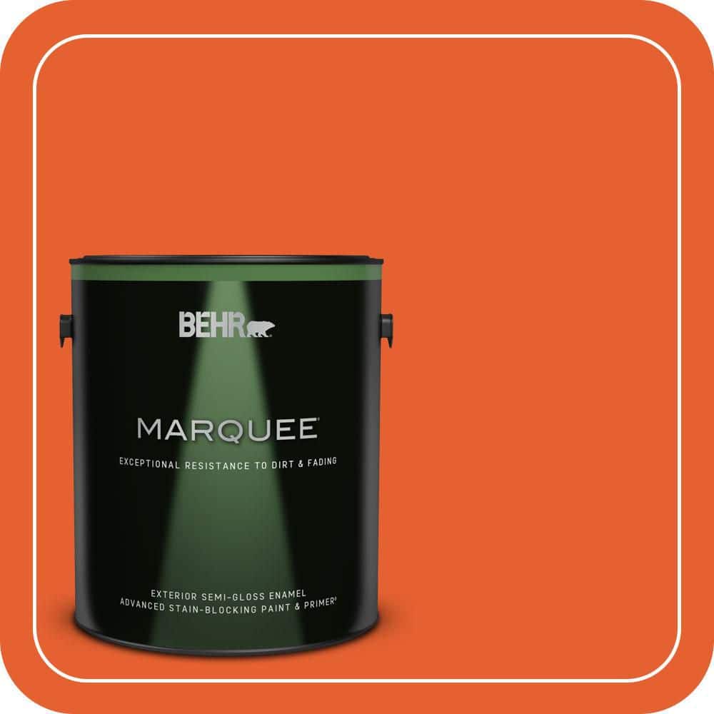 1 gal. #S-G-230 Startling Orange Semi-Gloss Enamel Exterior Paint & Primer product image for price tracking