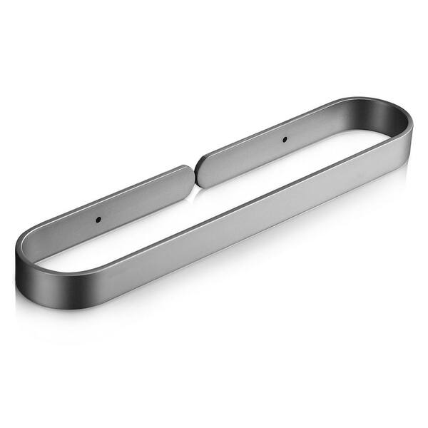 Zalerock Square 15.7 in. Wall Mounted Towel Bar in Grey