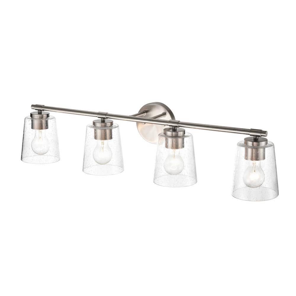 34" Brushed Nickel 4-Light Vanity Fixture