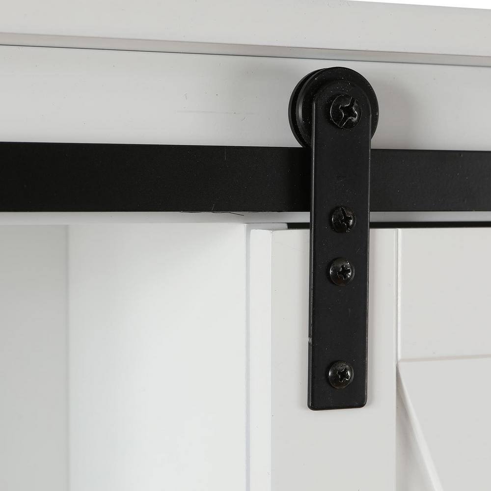 White MDF Over-the-Toilet Space Saver Cabinet with Adjustable Shelving