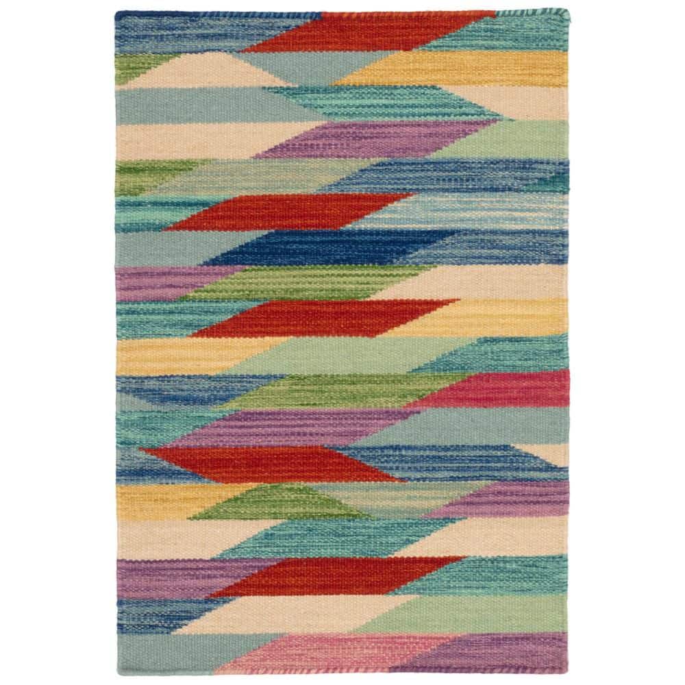 DASH & ALBERT Hotline Handwoven Wool Multi 8 ft. x 10 ft. Indoor Area ...