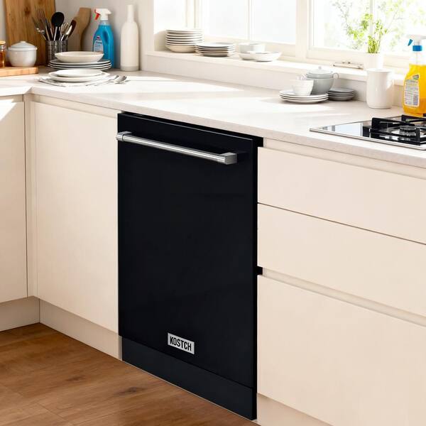 KOSTCH 24-in. Top Control Dishwasher Built-In Tall Tub with Third