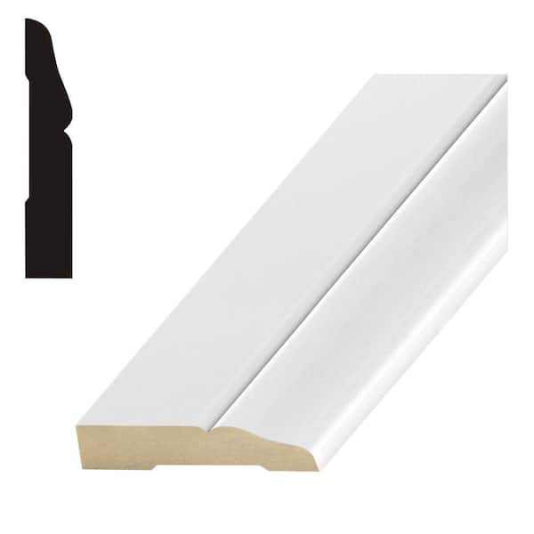 FINISHED ELEGANCE 2711 1/2 in. x 2-1/2 in. x 96 in. MDF Base Moulding