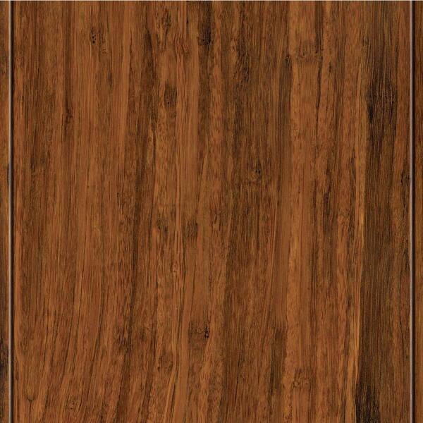 Home Legend Take Home Sample - Strand Woven Toast Solid Bamboo Flooring - 5 in. x 7 in.