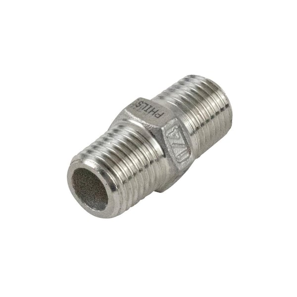 ProLine 3/8 in. x Close MIP Stainless Steel Hex Nipple