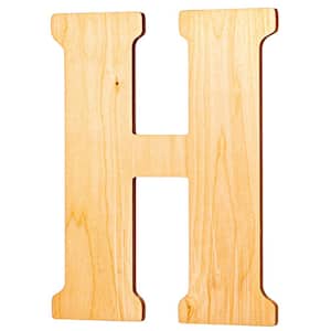 Whitewashed Wood Letter  "L" 5 inches Tall Free Standing 1 inch Thick 