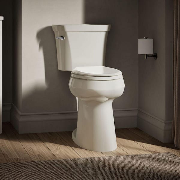 Highline Extra Tall 12 in. Rough In Elongated Toilet Bowl Only in Biscuit, Seat Not Included