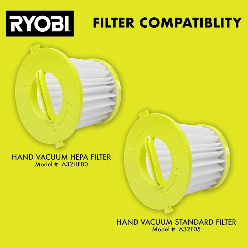 Green Cordless Handheld Vacuum with HEPA Filter