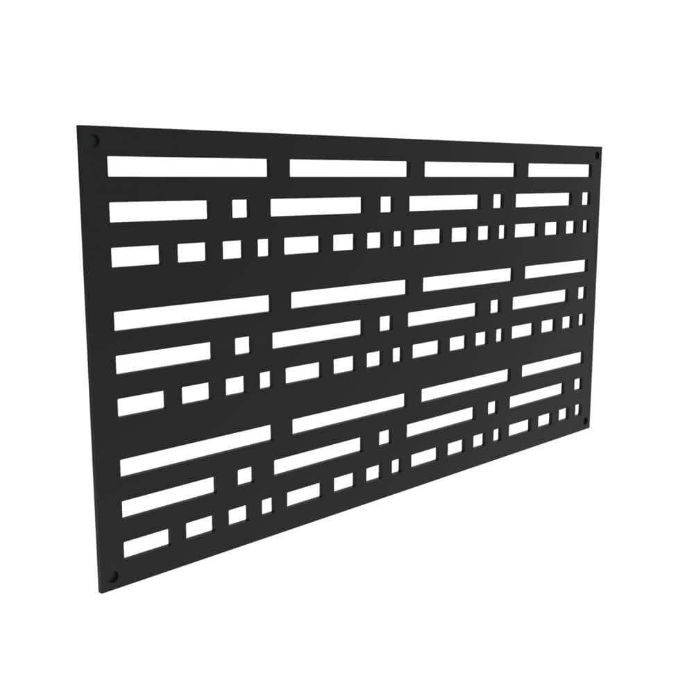 Morse Black Polypropylene Decorative Screen Panel, 2 ft. x 4 ft.