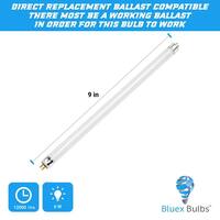 BLUEX BULBS 24-Watt, 9 in. EquivalentT5G5Daylight White Flourescent Linear Light Bulb (4-Pack) F6T5-FL-65K-4PK