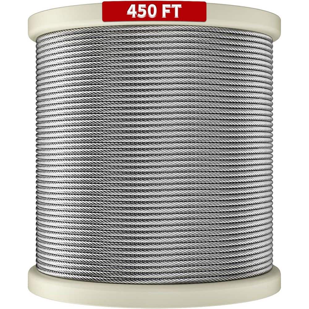5400 in. W x 1 in. H Black Stainless Steel Cable, 450 ft. T316 Deck Railing, 7 x 7 Strands price history on PriceWatchPro