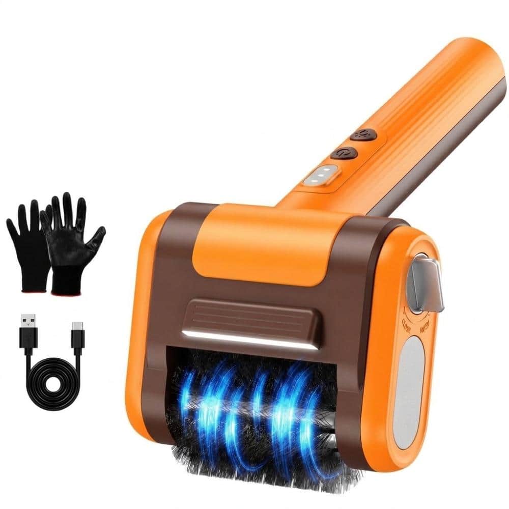Motorized Bristle-Free Grill Cleaning Brush with Scraper for Cast Iron and Stainless-Steel Grates, 16.92 in, Yellow price history on PriceWatchPro