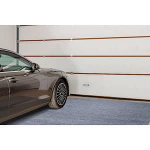 Garage Floormat Collection Waterproof Stain Resistant Solid 7x10 Garage Area Rug, 7 ft. 3 in. x 10 ft., Gray