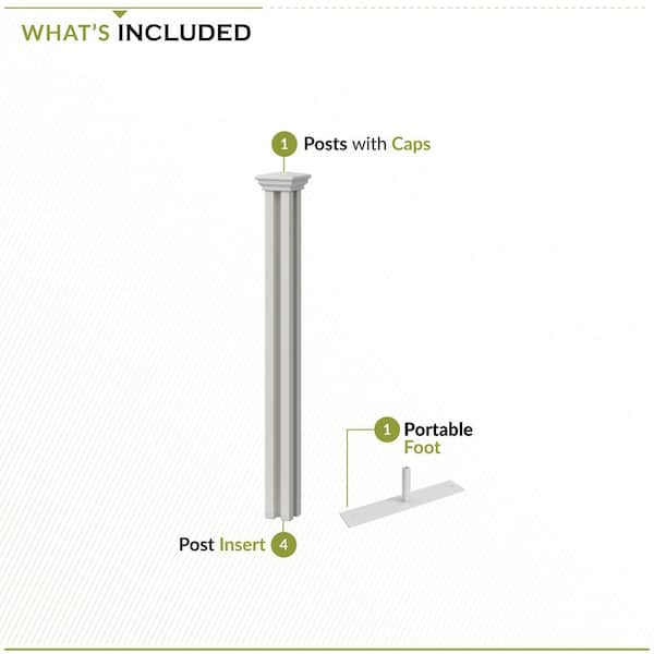 Zippity Outdoor Products Zippity Hinged 4.1in. x 4.1 in. x 3.2 ft