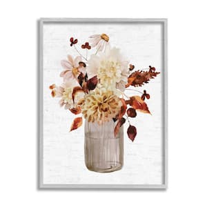Stupell Industries Glam Rose Bouquet over Women's Designer Books by  Amanda Greenwood Framed Nature Wall Art Print 11 in. x 14 in.  ab-568_gff_11x14 - The Home Depot