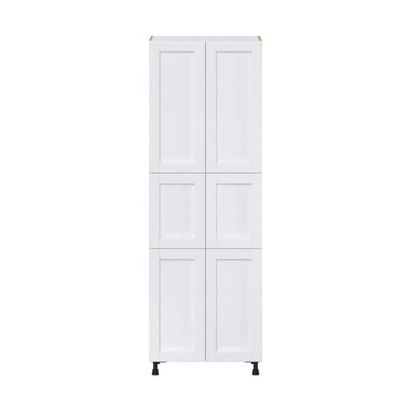 LIFEART CABINETRY LaPort Assembled 18x90x24 in. 2 Doors Tall Pantry with 6 Shelves in Classic White