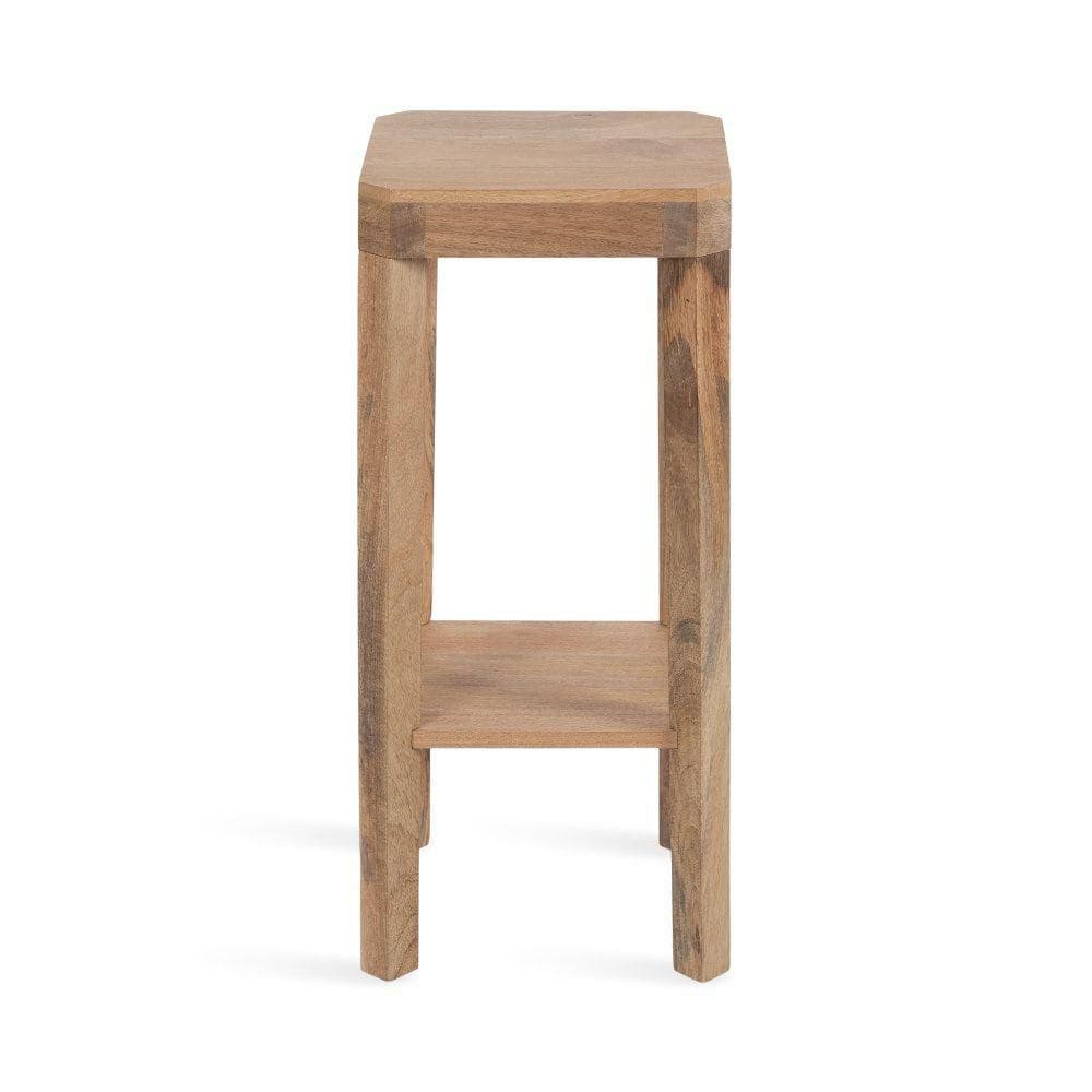 Talcott 12.00 in. Natural Square Solid Wood End Table - thumbnail 8