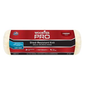 9 in. x 3/8 in. Pro Surpass Shed-Resistant Knit High-Density Fabric Roller Cover