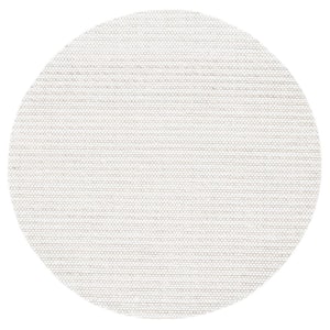 Marbella Light Brown/Ivory 4 ft. x 4 ft. Interlaced Striped Round Area Rug