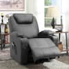 LACOO Big and Tall Black Power Lift Recliner Chair for Elderly