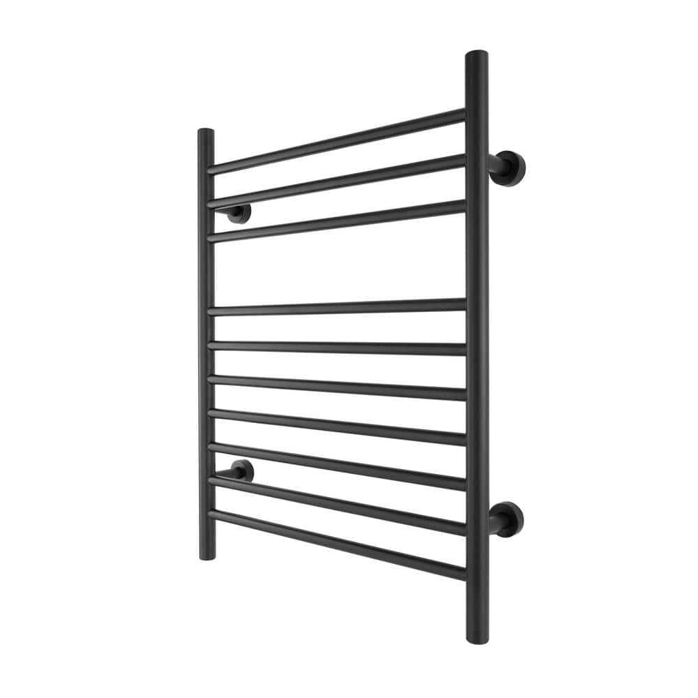 WarmlyYours Infinity 10-Bars Plug-In and Hardwire 120-Volt 32 in. Towel  Warmer in Black Matte Stainless Steel TW-F10KS-HP - The Home Depot