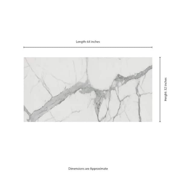 MSI Tavish Laced 32 in. x 64 in. Polished Porcelain Marble Look