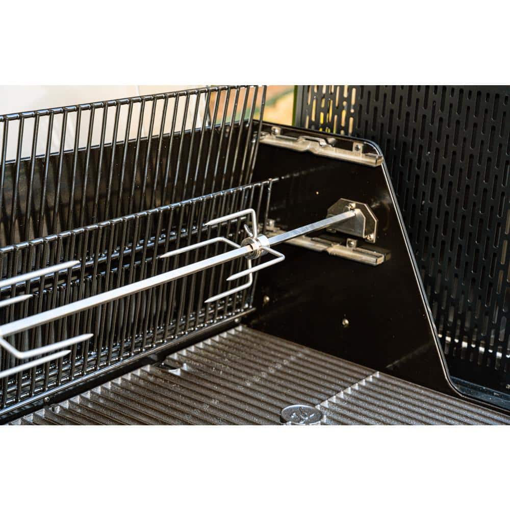 Stainless Steel Rotisserie Kit with Electric Motor
