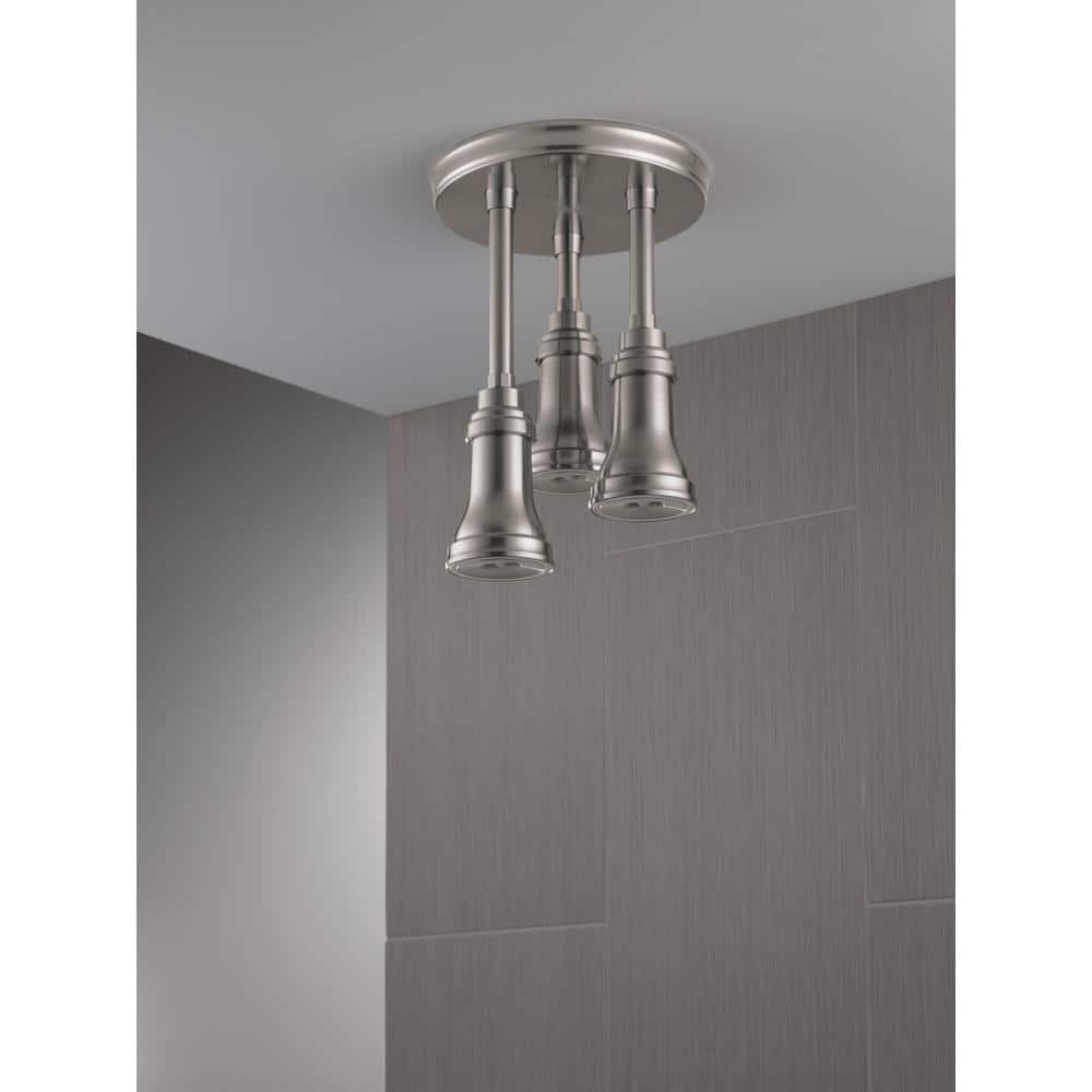 Stainless Steel Multi-Head LED Ceiling Mounted Rain Shower