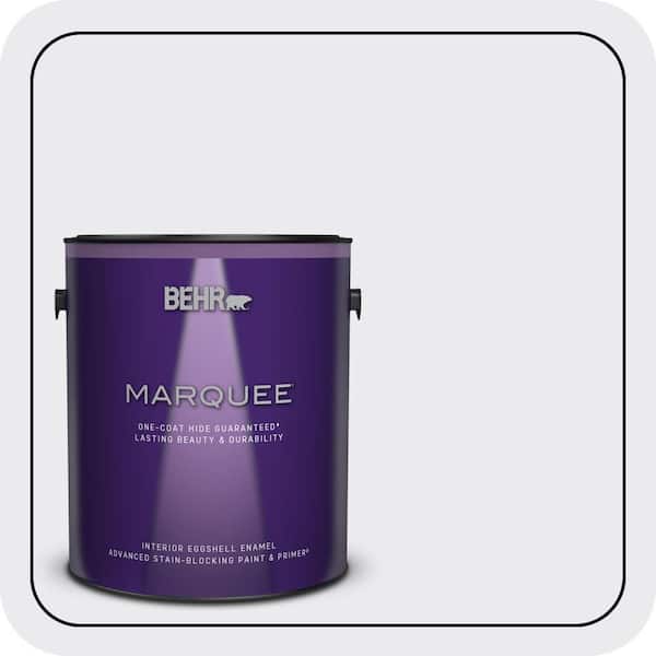 BEHR MARQUEE 1 gal. #650E-1 Lace Cap Eggshell Enamel Interior Paint & Primer