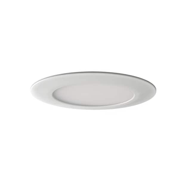 Cranium 8 in. 1-Light White LED Semi-Flush Mount