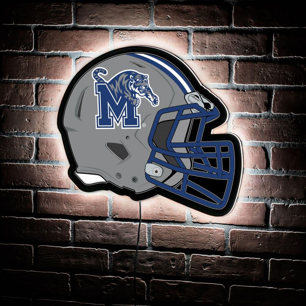authentic university of memphis football helmet LED Wall Decor, Helmet, University of Memphis