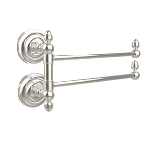 Que New Collection 2 Swing Arm Towel Rail in Polished Nickel