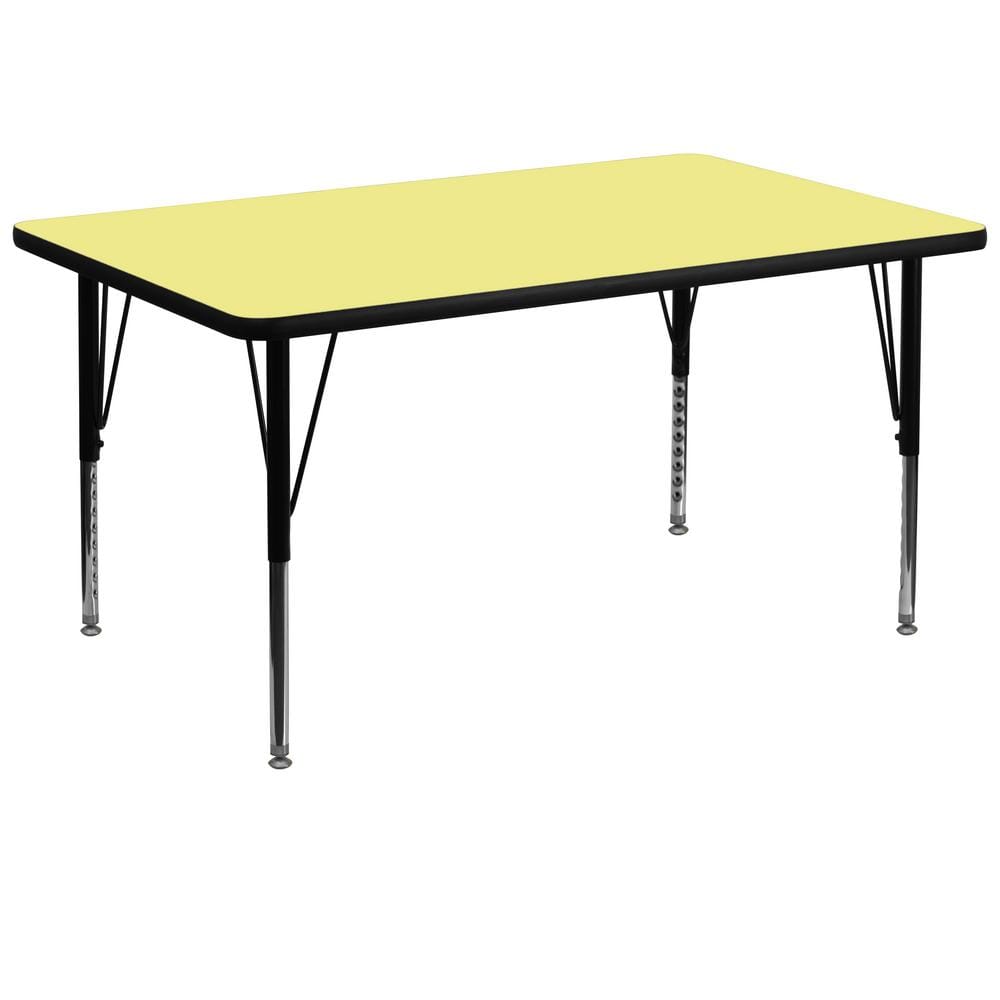 Yellow Rectangular Activity Tables