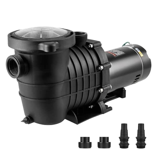 VEVOR Above Ground Pool Pump 1HP 80 GPM Max. Flow Single Speed Swimming Pool Pump 3450RPM Pool Pump with Filter Basket